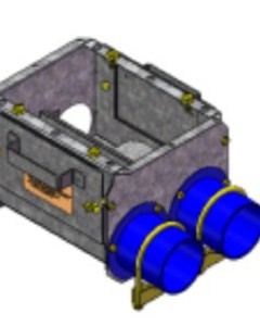 Automatic discharge set Ø89mm 2 outlets w/o shaft